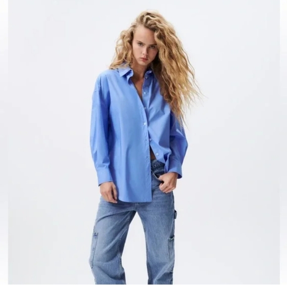 EDDIE BAUER Blue dress shirt - Picture 2 of 9